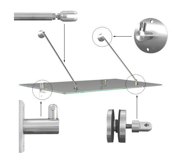 Glass Awning Rod System 