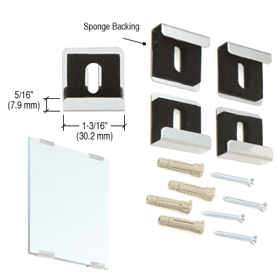 CRL Quartet Mirror Clamp Set Dallas Design