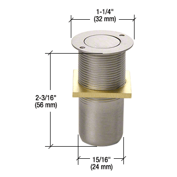 CRL Floor Mounted Dust Proof Keepers