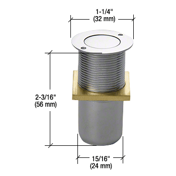 CRL Floor Mounted Dust Proof Keepers