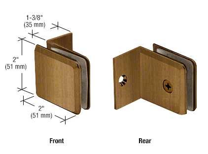 CRL Beveled Wall Mount With Small Leg Clamp