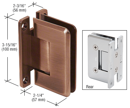 CRL Cologne 037 Wall Mount Full Back Plate Hinge