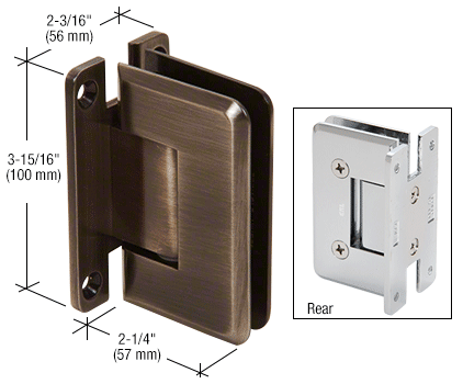 CRL Cologne 037 Wall Mount Full Back Plate Hinge