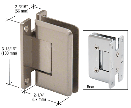 CRL Cologne 037 Wall Mount Full Back Plate Hinge