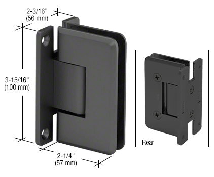 CRL Cologne 037 Wall Mount Full Back Plate Hinge