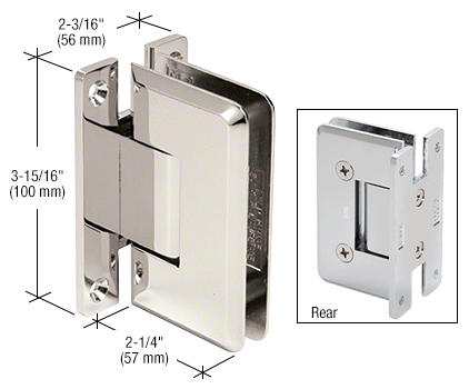 CRL Cologne 037 Wall Mount Full Back Plate Hinge