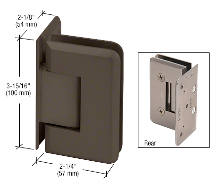 CRL Cologne 044 Wall Mount Offset Back Plate Hinge