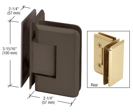 CRL Cologne Series Glass-to-Glass Mount Hinges