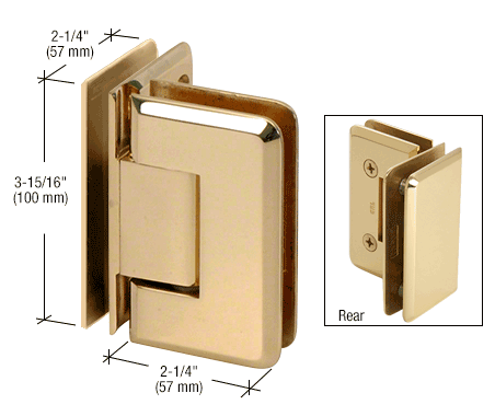 CRL Cologne Series Glass-to-Glass Mount Hinges