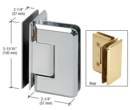 CRL Cologne Series Glass-to-Glass Mount Hinges