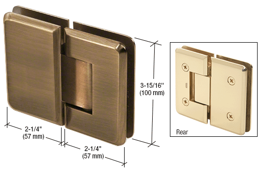 CRL Cologne Series Glass-to-Glass Mount Hinges