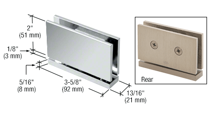 CRL Cardiff Series Top or Bottom Mount Hinges