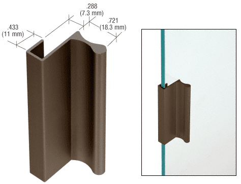 CRL Extruded Aluminum Pulls with 7/16