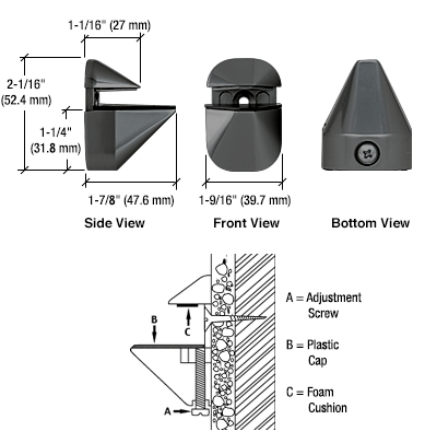 CRL Adjustable Shelf Brackets