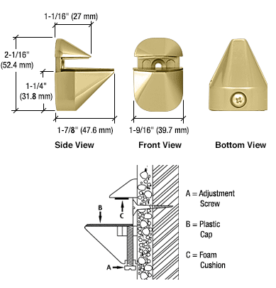 CRL Adjustable Shelf Brackets