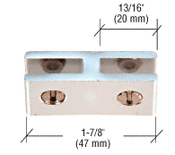 CRL Aluminum Two-Way 180 Degree Inline Connectors