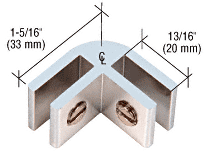 CRL Aluminum Two-Way 90 Degree Connectors