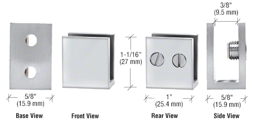 CRL Double Set Screw Clamps