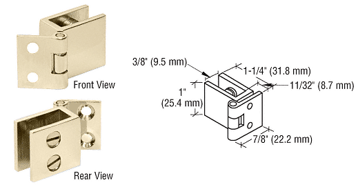 CRL Small Set Screw Hinge for 1/4