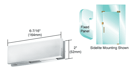 CRL EUR Series Sidelite or Glass Door Mount Keepers for EUR205 Patch Lock