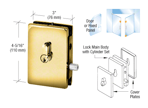 CRL EUR Series Center Housed Patch Locks