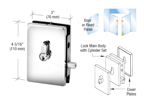 CRL EUR Series Center Housed Patch Locks