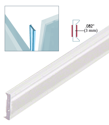 CRL Glass Abutment Jount, clear, 90°