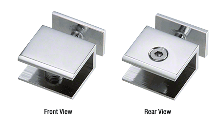 CRL Thru-Glass Square Cornered Shelf Clamps