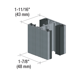 CRL XL Series Glass-to-Glass Channel Door Frame Set