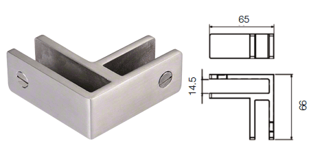 CRL 90 Degree Glass-to-Glass Bracing Clamp