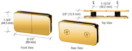 CRL Traditional Style 180 Degree Split Face and 'Y' Inline Clamps