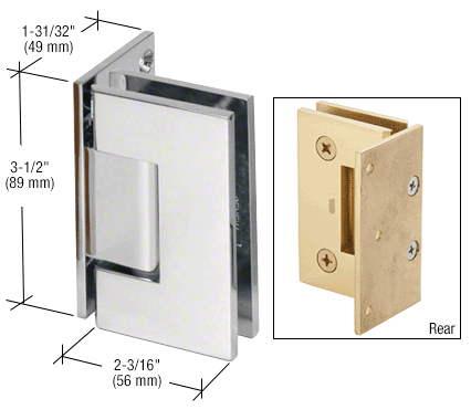 CRL Geneva 044 Wall Mount Offset Back Plate Hinge