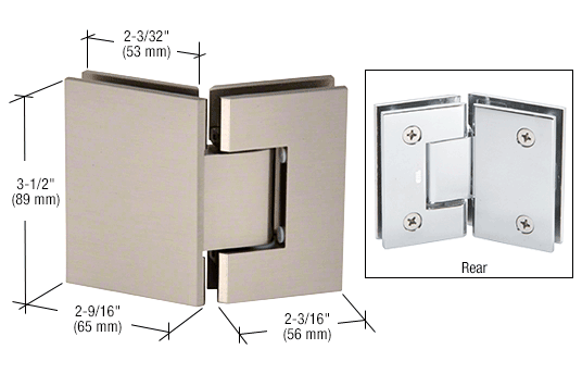 CRL Geneva 045 135 Degree Glass-to Glass Hinge