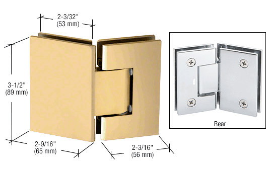 CRL Geneva 045 135 Degree Glass-to Glass Hinge