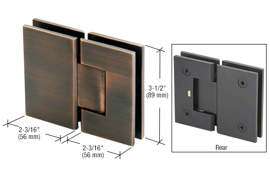 CRL Geneva 180 Degree Glass-to-Glass Hinge