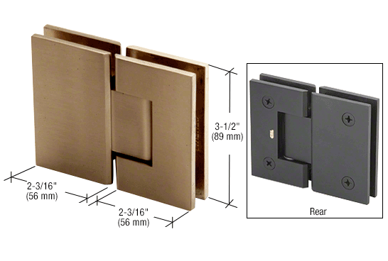 CRL Geneva 180 Degree Glass-to-Glass Hinge