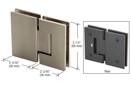 CRL Geneva 180 Degree Glass-to-Glass Hinge