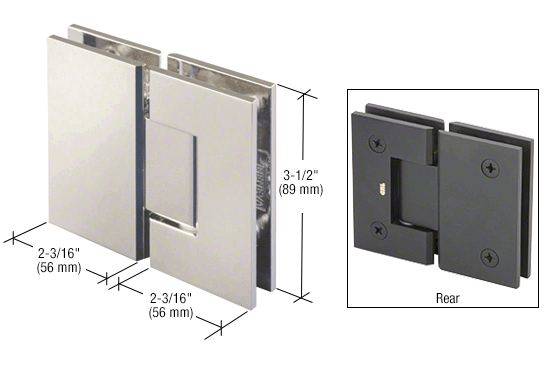 CRL Geneva 180 Degree Glass-to-Glass Hinge