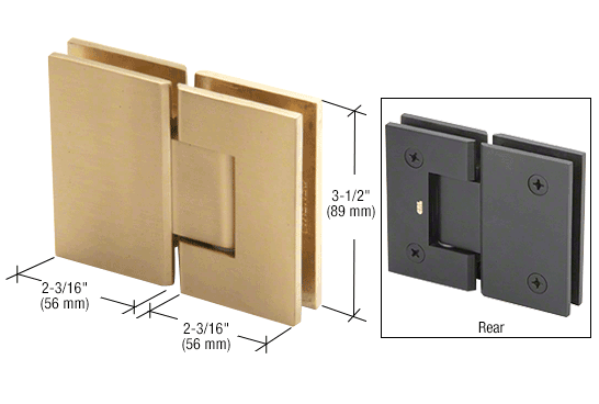 CRL Geneva 180 Degree Glass-to-Glass Hinge