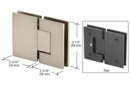 CRL Geneva 180 Degree Glass-to-Glass Hinge