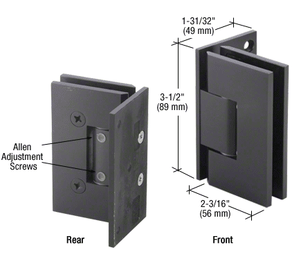 CRL Geneva Adjustable Wall Mount Offset Back Plate