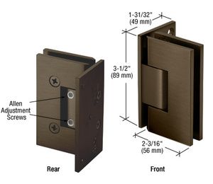 CRL Geneva Adjustable Wall Mount Offset Back Plate