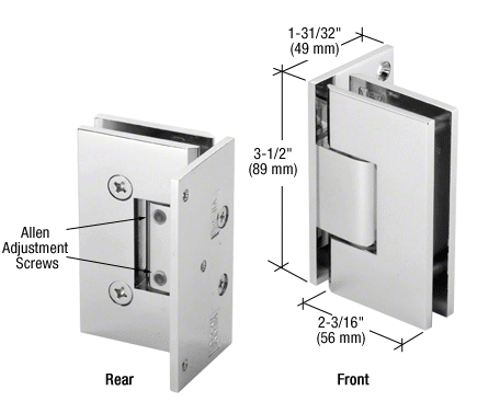 CRL Geneva Adjustable Wall Mount Offset Back Plate