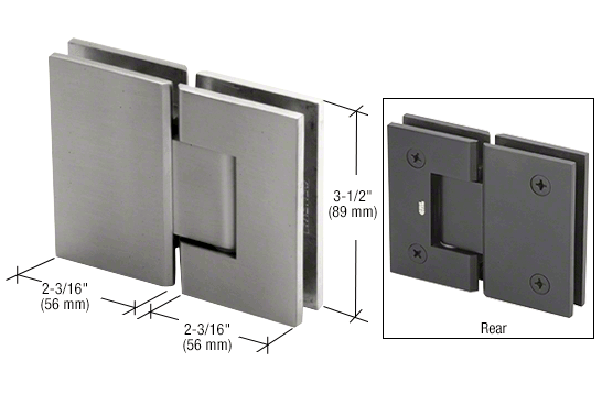 CRL Geneva 580 5 Degree Pre-Set Glass-to-Glass Hinge