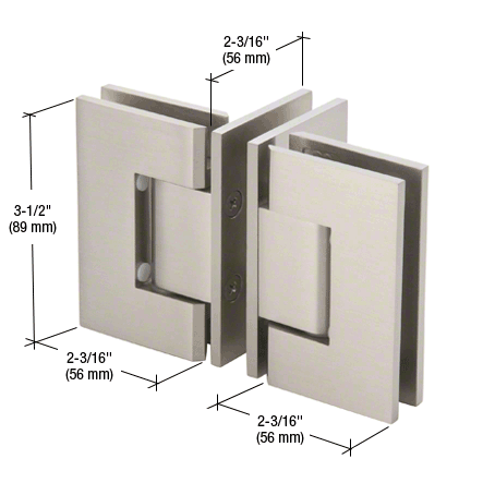 CRL Geneva 'T' Configuration Glass-to-Glass Hinges