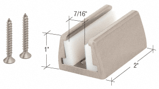 CRL Standard Hydroslide Sliding Door Floor Guide Kit