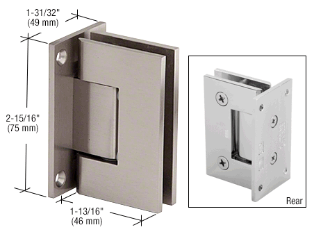 CRL Junior Geneva 037 Wall Mount Full Back Plate Hinge