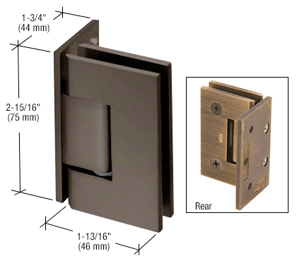 CRL Junior Geneva Series Wall Mount Offset Hinges