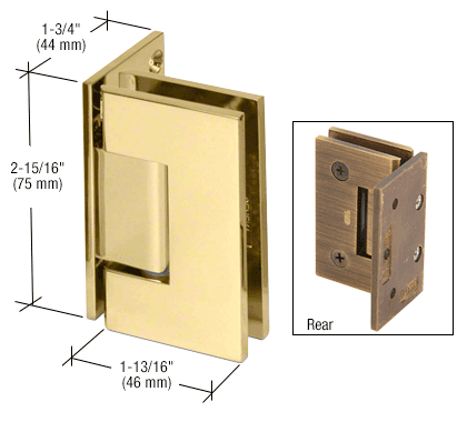 CRL Junior Geneva Series Wall Mount Offset Hinges