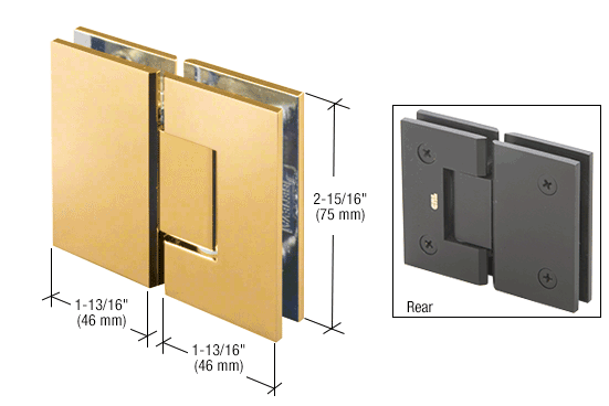 CRL Junior Geneva 180 Degree Glass-to-Glass Hinge